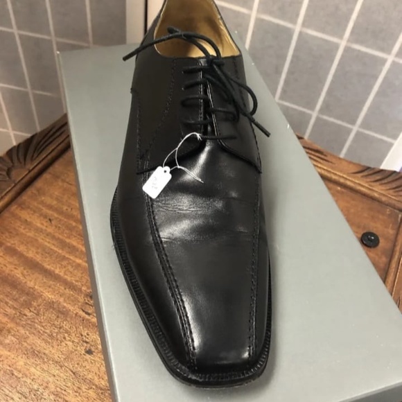 Johnson & murphy, man, men shoes formal, black, leather, size 11.! main image 9